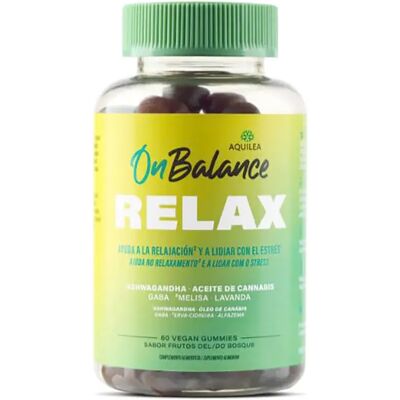 Aquilea OnBalance Relax Gummies - Gestion du Stress - 60 unités - Publicité Aquilea OnBalance Relax Gummies - Gestion du Stress - 60 unités - Publicité