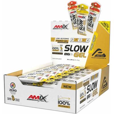 Amix Performance Slow Gel Citrus Mix - Gel Énergétique - Publicité Amix Performance Slow Gel Citrus Mix - Gel Énergétique - Publicité