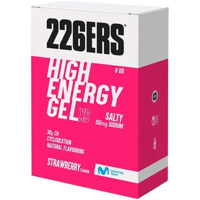 226ers Boîte De Gels énergétiques High Energy Fraise Salé 45g 8 Unités - Publicité 226ers Boîte De Gels énergétiques High Energy Fraise Salé 45g 8 Unités - Publicité