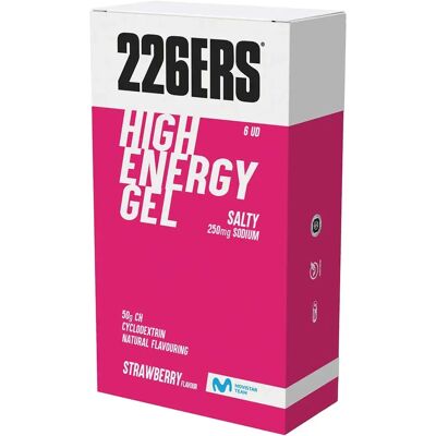 226ers Boîte à Gels High Energy Fraise Salé 76g 6 Unités - Publicité 226ers Boîte à Gels High Energy Fraise Salé 76g 6 Unités - Publicité
