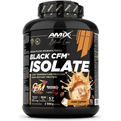 Amix Protéine Black Cfm Isolate Whey 2kg Café Glacé - Publicité Amix Protéine Black Cfm Isolate Whey 2kg Café Glacé - Publicité