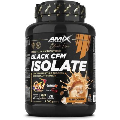 Amix Protéine Black Cfm Isolate Whey Café Glacé 1kg - Publicité Amix Protéine Black Cfm Isolate Whey Café Glacé 1kg - Publicité