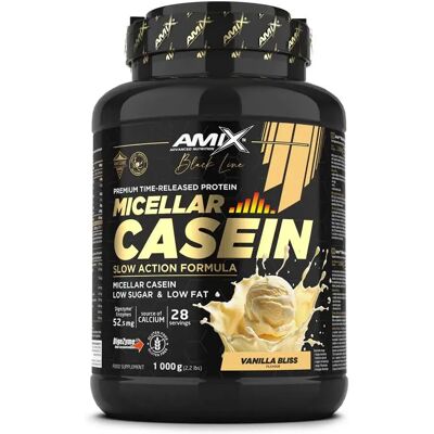 Amix Protéine Black Micellar 1kg Casein Vanille - Publicité Amix Protéine Black Micellar 1kg Casein Vanille - Publicité
