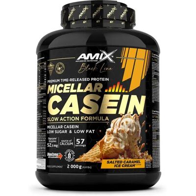 Amix Protéine Black Micellar 2kg Casein Caramel Salé - Publicité Amix Protéine Black Micellar 2kg Casein Caramel Salé - Publicité