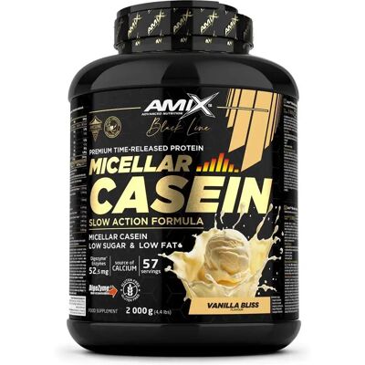 Amix Protéine Black Micellar 2kg Casein Vanille - Publicité Amix Protéine Black Micellar 2kg Casein Vanille - Publicité