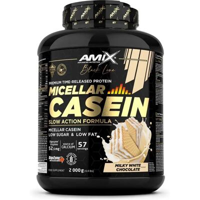 Amix Protéine Black Micellar 2kg Casein Chocolat Blanc - Publicité Amix Protéine Black Micellar 2kg Casein Chocolat Blanc - Publicité