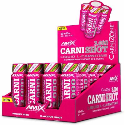 Amix CarniShot 3000 - Énergie & Brûleur de Graisses - Publicité Amix CarniShot 3000 - Énergie & Brûleur de Graisses - Publicité