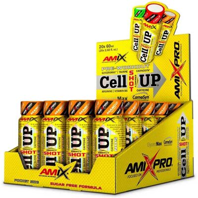 Amix CellUp Shot Mangue 20x60ml - Publicité Amix CellUp Shot Mangue 20x60ml - Publicité