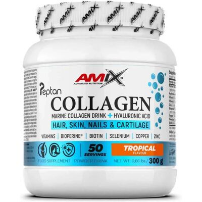Amix Collagène Marin Peptan Tropical 300g - Supplément de collagène - Publicité Amix Collagène Marin Peptan Tropical 300g - Supplément de collagène - Publicité
