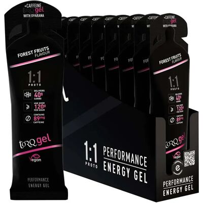 Torq Boîte De Gels énergétiques 1:1 Proto Fruits Des Bois 60g 12 Unités - Publicité Torq Boîte De Gels énergétiques 1:1 Proto Fruits Des Bois 60g 12 Unités - Publicité
