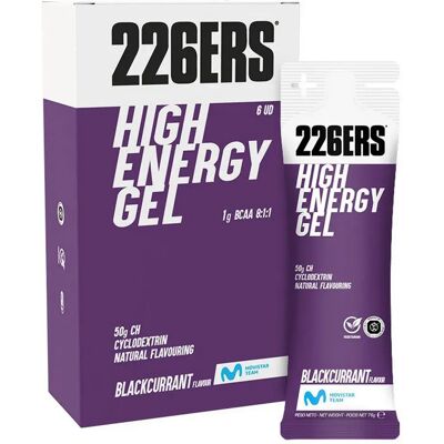 226ers Boîte De Gels énergétiques Cassis High Energy 76g 6 Unités - Publicité 226ers Boîte De Gels énergétiques Cassis High Energy 76g 6 Unités - Publicité