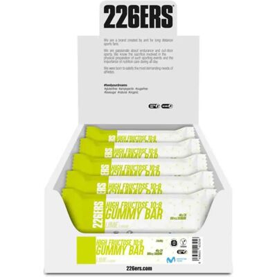 226ers Boîte De Barres énergétiques Gélifiées High Fructose Lime 60g 24 Unités - Publicité 226ers Boîte De Barres énergétiques Gélifiées High Fructose Lime 60g 24 Unités - Publicité