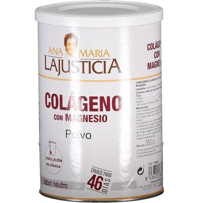 Ana Maria Lajusticia Poudre De Collagène Magnesium Saveur Neutre 350g - Publicité Ana Maria Lajusticia Poudre De Collagène Magnesium Saveur Neutre 350g - Publicité
