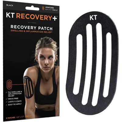 Kt Tape Ruban De Kinésiologie Recovery+ Patch 4 Unités Black One Size - Publicité Kt Tape Ruban De Kinésiologie Recovery+ Patch 4 Unités Black One Size - Publicité