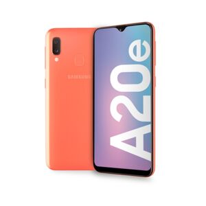 Samsung Galaxy A20e (2019) 32 Go, Corail, Orange, débloqué - Neuf - Publicité