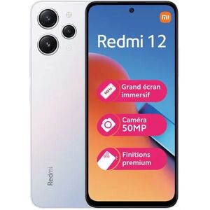 Xiaomi Smartphone Redmi 12 128Go Argent - Neuf