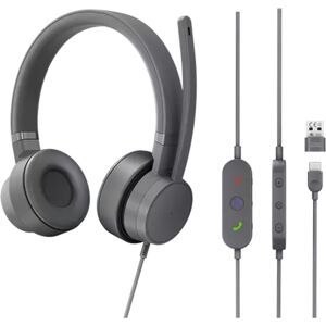 IBM GXD1C99243 ecouteur/casque Avec fil Arceau Appels/Musique USB Type-C Gris - Neuf