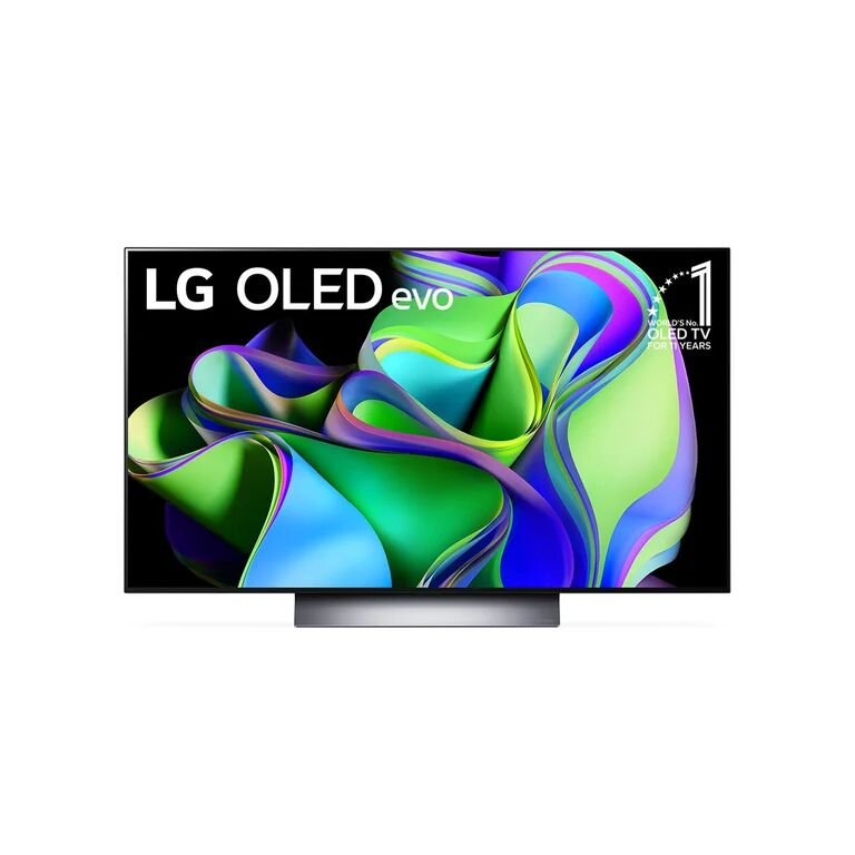 LG OLED evo OLED48C34LA.API TV 121,9 cm (48 ) 4K Ultra HD Smart TV Wifi Argent - Neuf