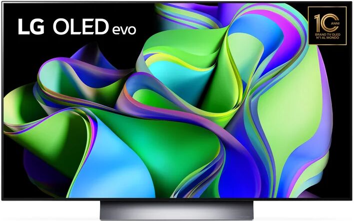 LG OLED evo OLED48C34LA.AEU TV 121,9 cm (48 ) 4K Ultra HD Smart TV Wifi Argent - Neuf