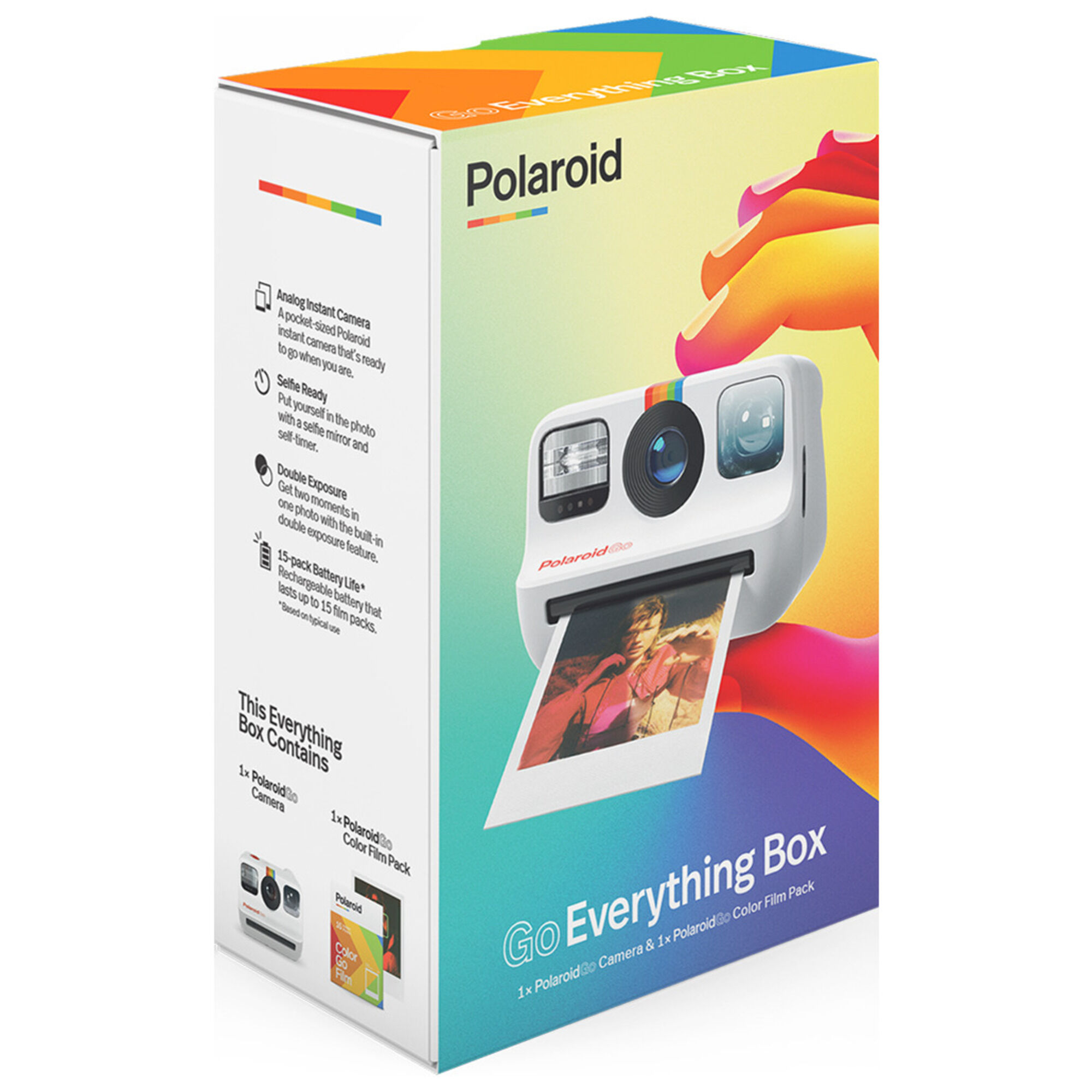 Pack Appareil photo GO Blanc + 1 pack de films colors Polaroid - Neuf