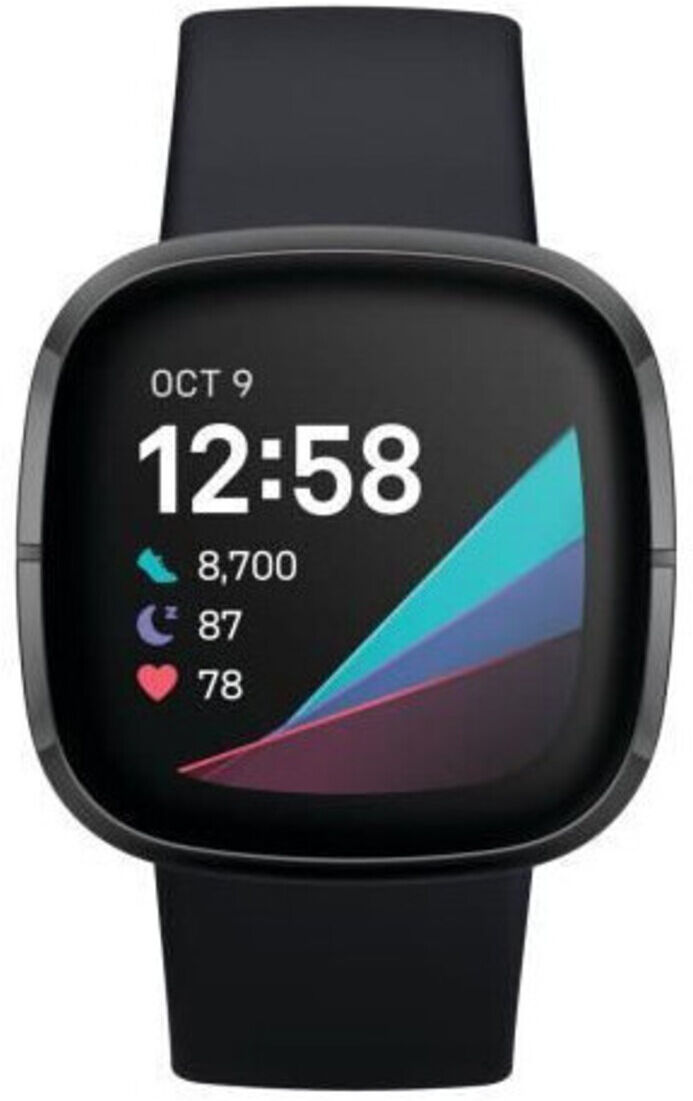 Fitbit Sense Montres connectées 40 mm Bluetooth Android iOS Aluminium Noir - Reconditionné