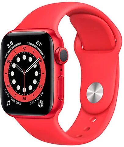 Apple Watch Series 6 (GPS), 44mm Aluminio (PRODUCT) RED y correa deportiva Roja - Reconditionné