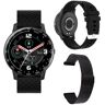 OEM Montre intelligente H30, 1,3'' TFT HD, Bluetooth 4.0, podomètre, calories, distance parcourue, notifications : Appel, SMS, réseaux sociaux - Noir/Noir - Neuf