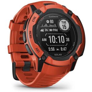 Montre GPS connectée - GARMIN - Instinct 2X Solar Rouge