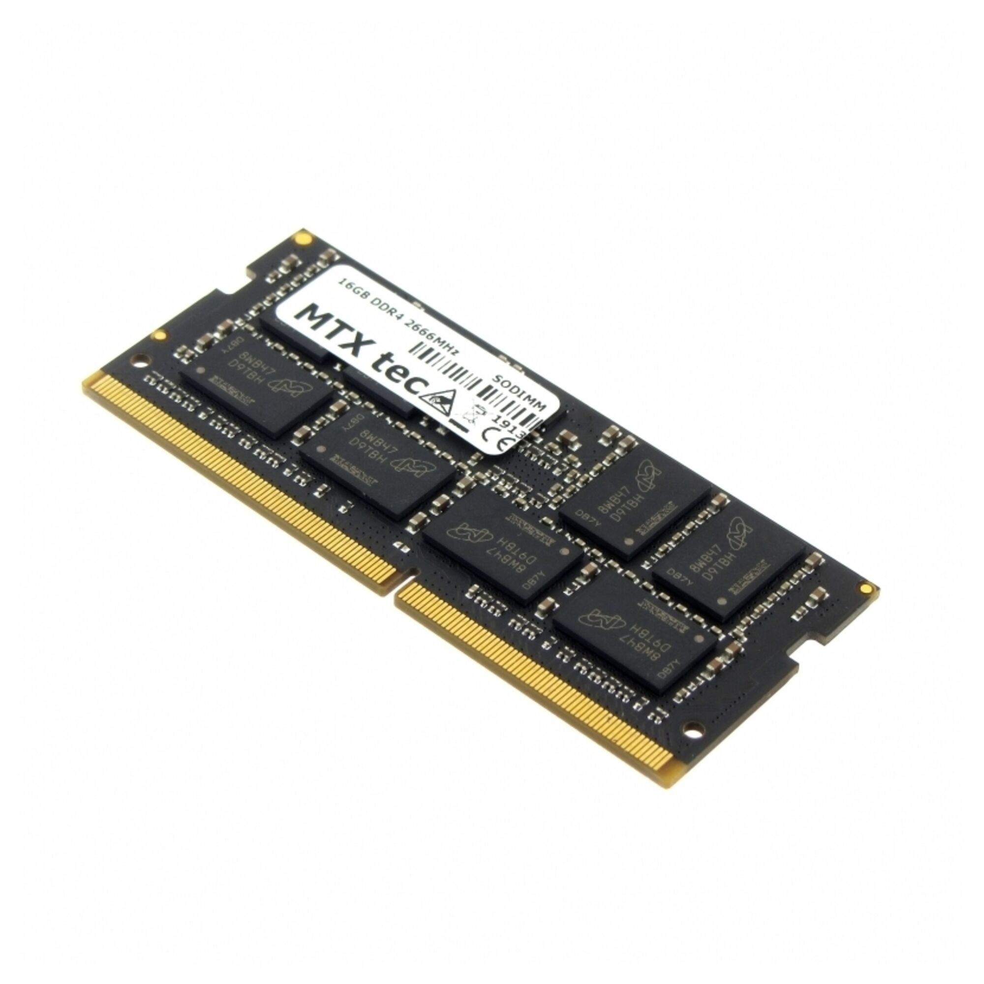 MTXtec 16GB Laptop RAM Memory SODIMM DDR4 PC4-21300, 2666MHz 260 pin CL19 - Neuf