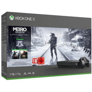 Microsoft Xbox One X + Metro Exodus 1000 Go Wifi Noir - Reconditionné