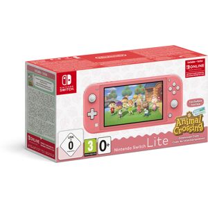 Nintendo Switch Lite + Animal Crossing: New Horizons Pack + NSO 3 months (Limited) - Console de jeux portables 14 cm (5.5 ) 32 Go Écran tactile Wifi, Corail - Neuf