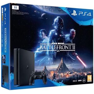 Sony PS4 SLIM 1 To Noire + Star Wars BF II - Neuf