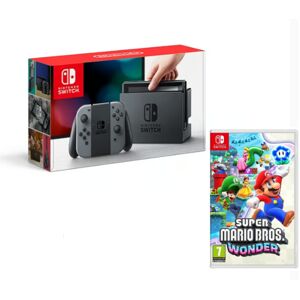 Nintendo Switch Grise 32 Go & Super Mario Bros Wonder - Neuf