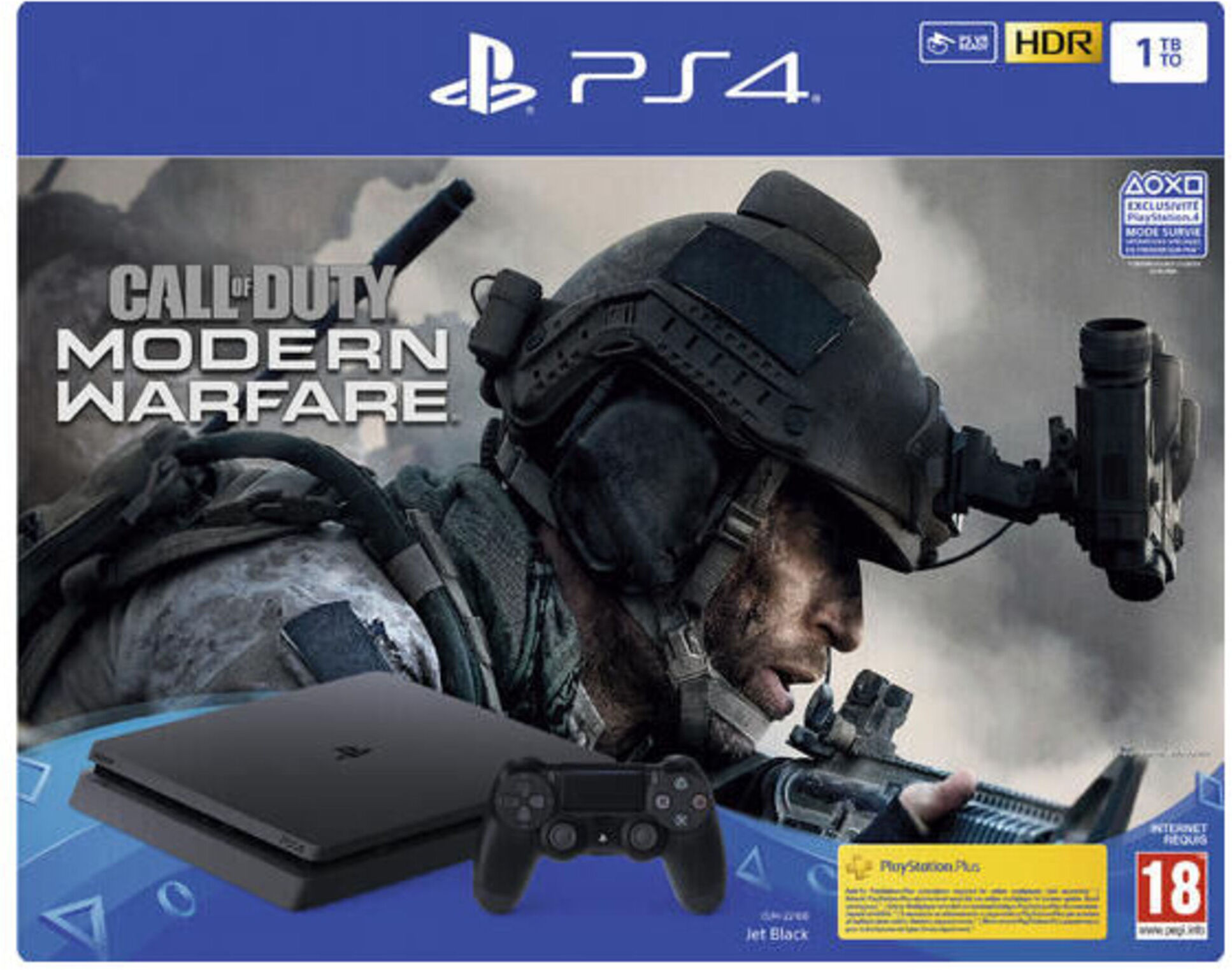 Sony PS4 SLIM 1To + call of duty modern warfare - Reconditionné