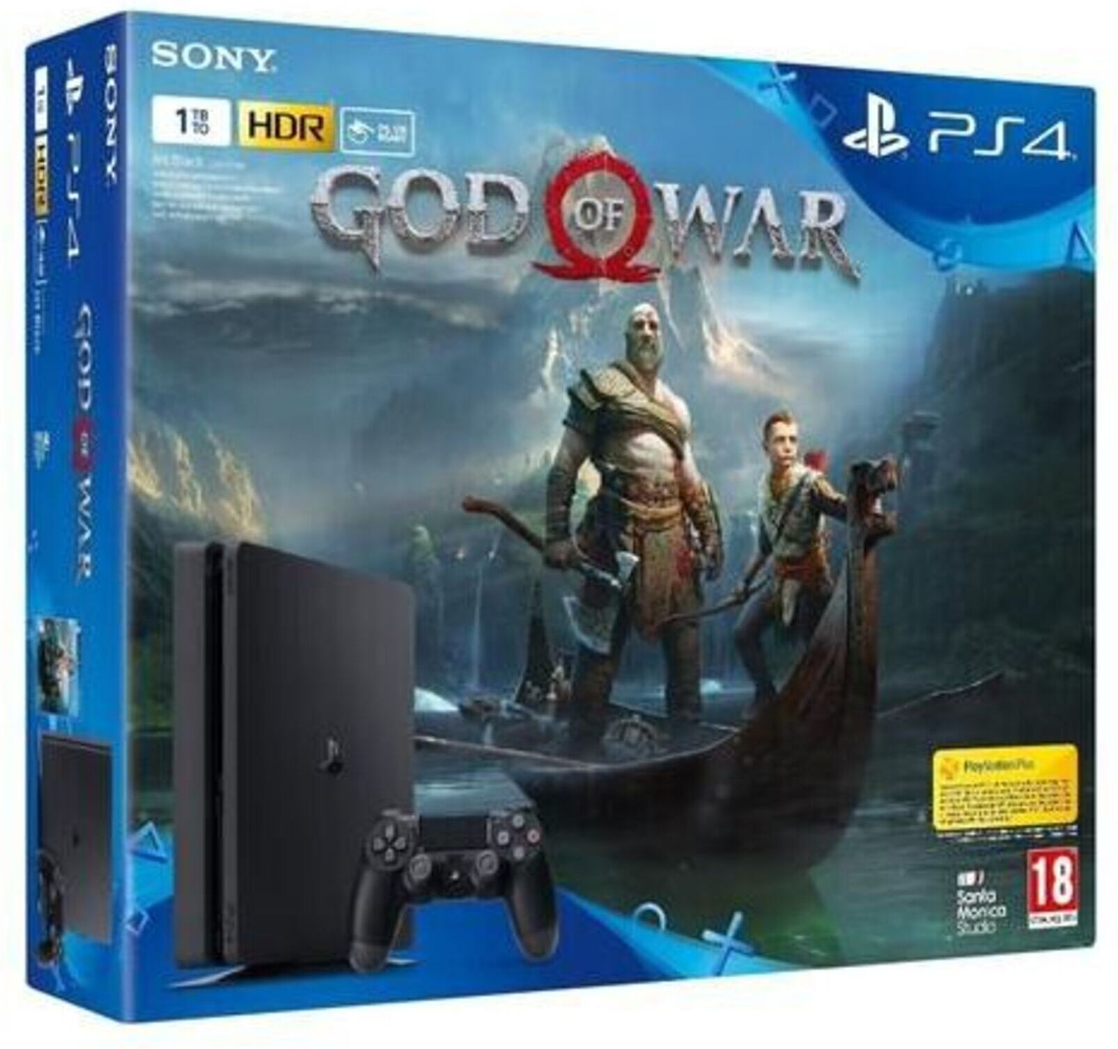 Sony PS4 Slim 1 To + God of war - Reconditionné