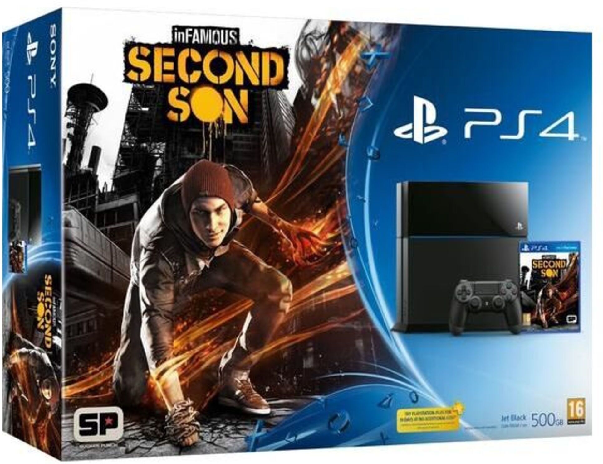 Sony Console PS4 500 Go + InFamous : Second Son - Reconditionné