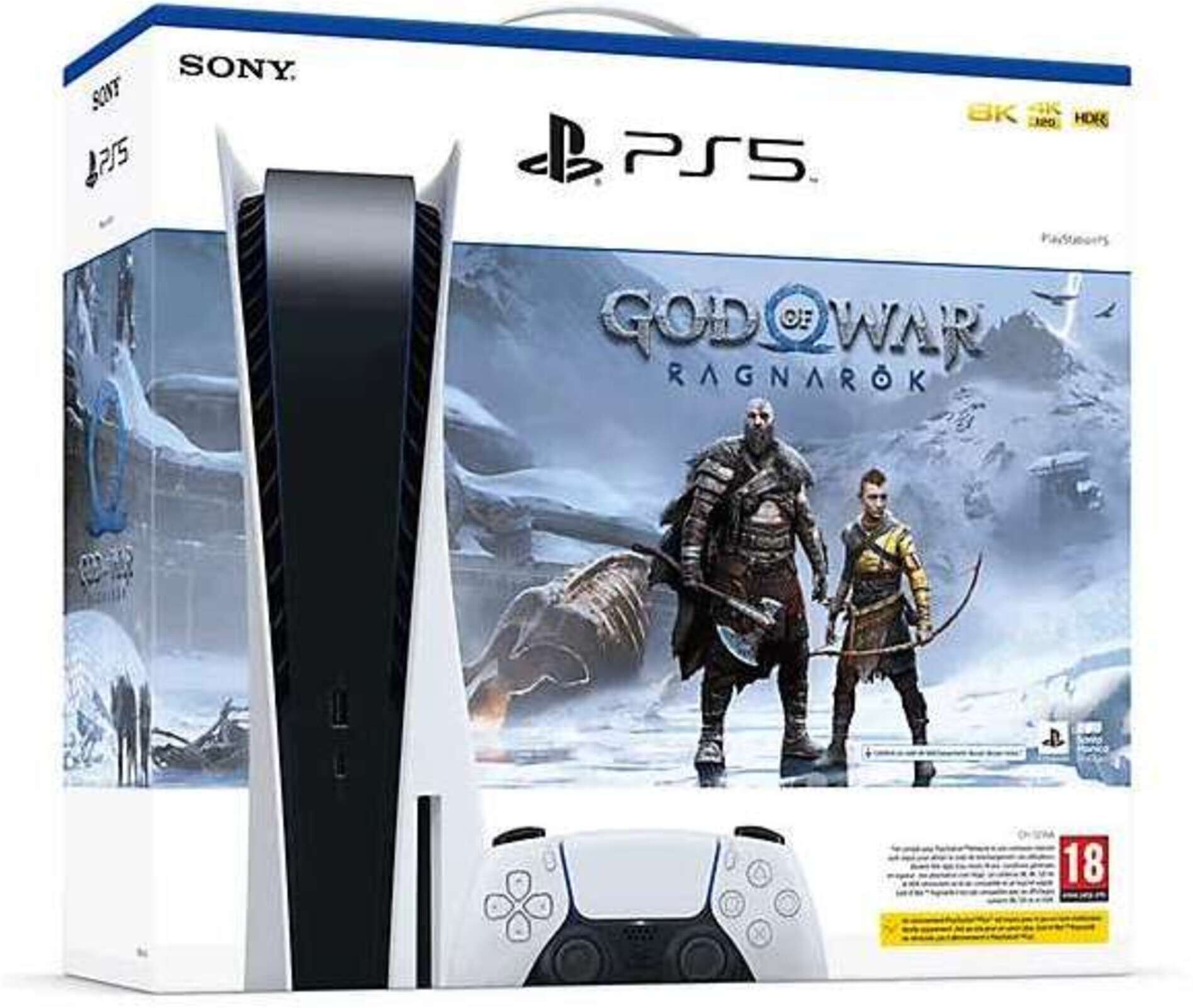 Sony Pack PS5 & God of War Ragnarök - Console de jeux Playstation 5 (Standard) - Reconditionné