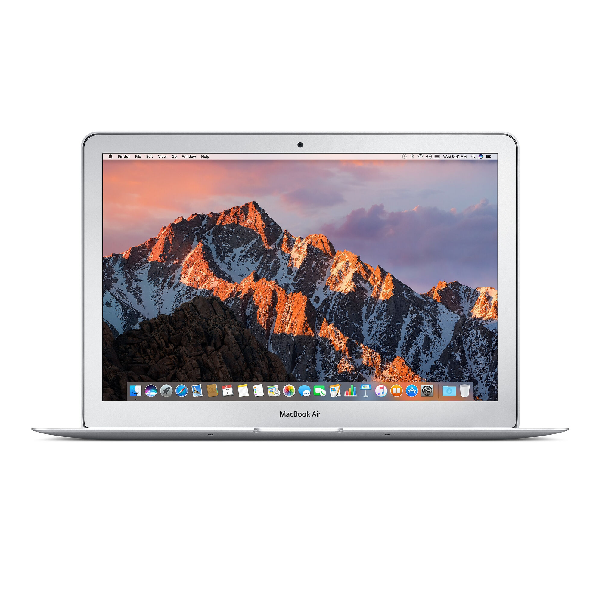 Apple MacBook Air Core i7 (2017) 13.3', 3.2 GHz 128 Go 8 Go Intel HD Graphics 6000, Argent - QWERTY Portugais - Reconditionné