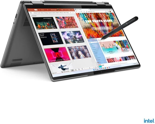 IBM Yoga 7 Intel® Core? i5 i5-1240P Hybride (2-en-1) 35,6 cm (14 ) Écran tactile 2.8K 16 Go LPDDR5-SDRAM 512 Go SSD Wi-Fi 6E (802.11ax) Windows 11 Home Gris - Neuf