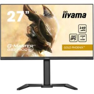 Ecran IIYAMA 27  1ms G-MASTER Gold Phoenix Fast IPS 16:9 240Hz 2560x1440 400cd/m² 1xHDMI 1xDisplayPort 2xUSB HPs 15cm pied réglable hauteur Pivot Black Tuner - Neuf - Publicité