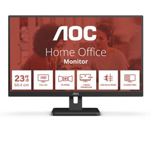 AOC 24E3UM écran plat de PC 61 cm (24 ) 1920 x 1080 pixels Full HD Noir - Neuf - Publicité