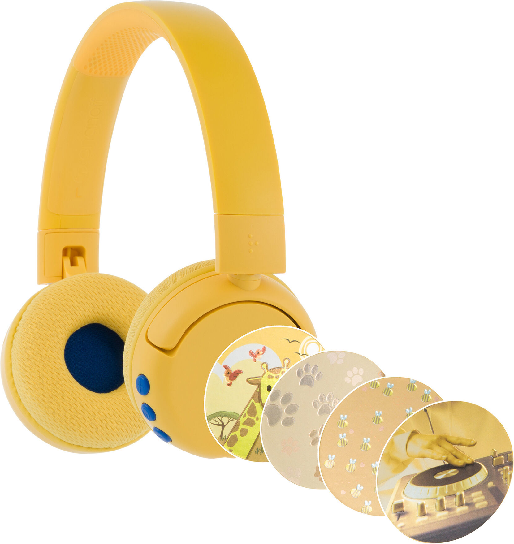 Buddy Phones Casque Buddyphones Pop Fun Jaune - Neuf