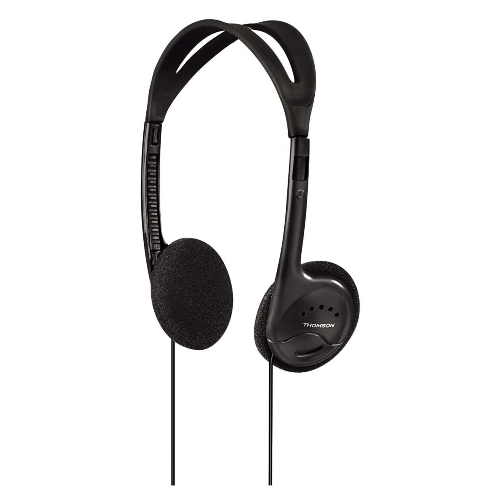 Thomson Casque HED1115BK, supra-aural, ultra-léger, noir - Neuf