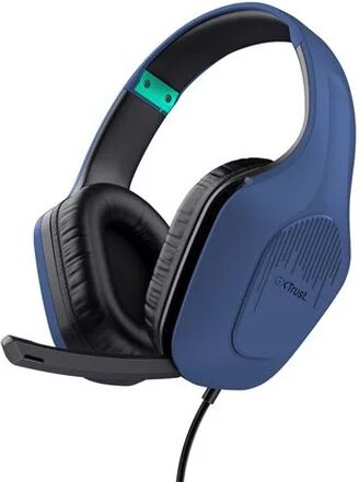 Casque gaming pour console Trust multiplateforme filaire Zirox Bleu - Neuf