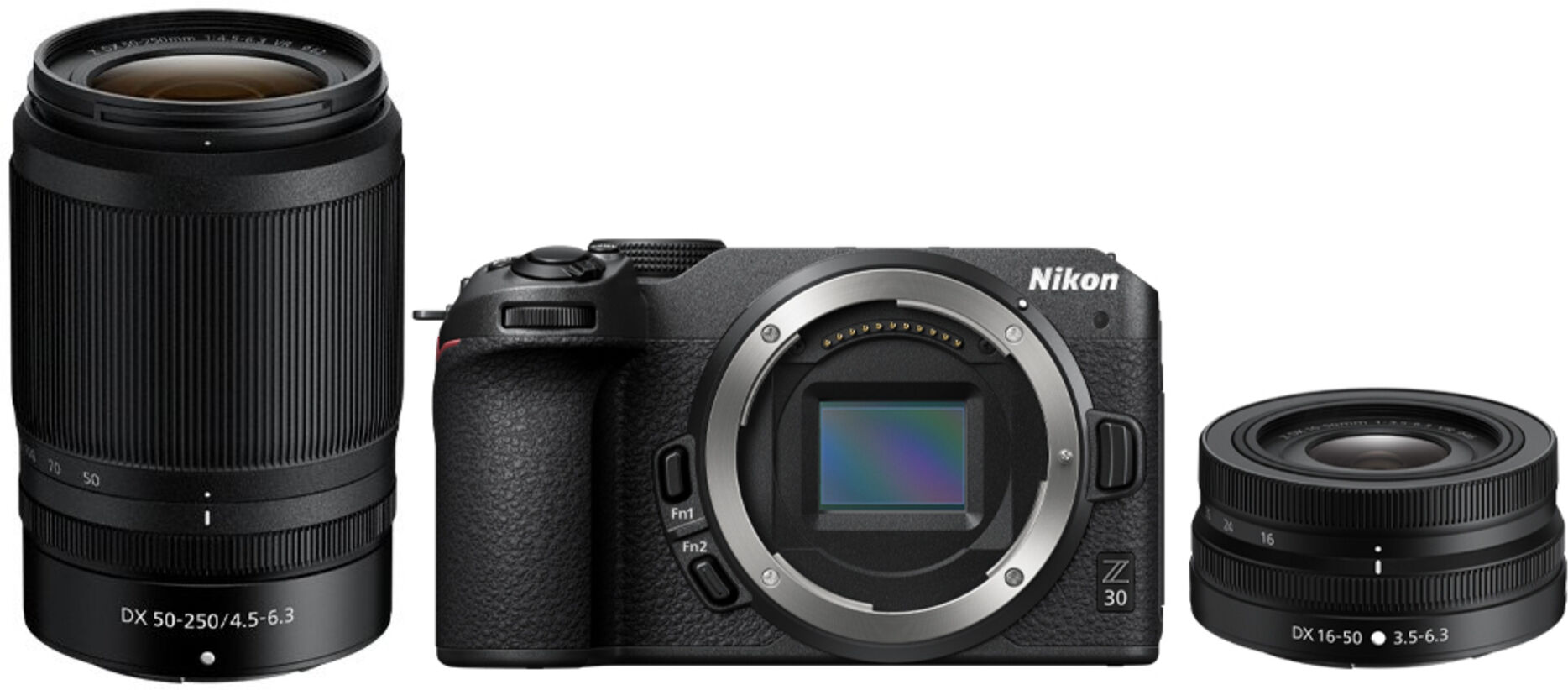 Nikon Z 30 + 16-50 + 50-250 VR Kit MILC 20,9 MP CMOS 5568 x 3712 pixels Noir - Neuf