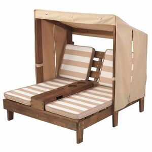 KidKraft Chaise longue double pour enfants Beige Bois 00534 - Publicité