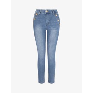Stand-prive.com Jean skinny taille standard poches a boutons decoratifs