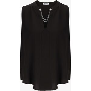 Stand-prive.com Top uni sans manches a detail stylise