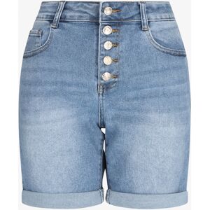 Stand-prive.com Short en jean ajuste taille standard boutonnee