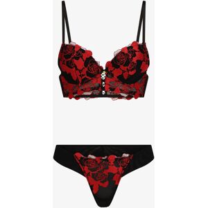 Stand-prive.com Ensemble lingerie en dentelle motif roses